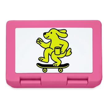 Skater Dog - Lunchbox - pink - Front