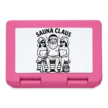 Sauna Weihnachten Santa Claus - Brotdose - Pink - Vorne