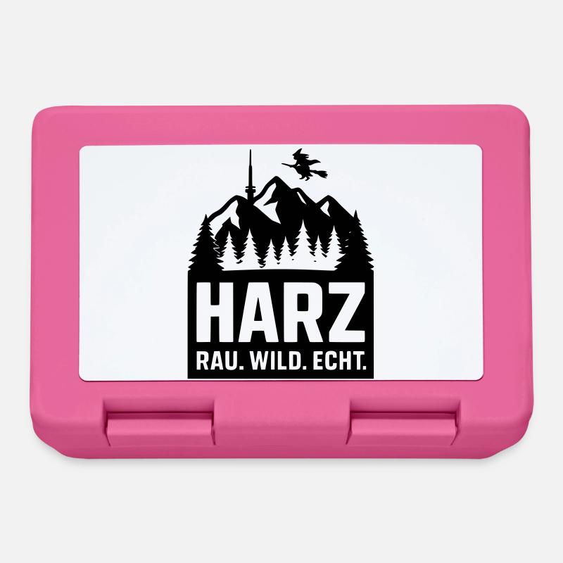 harz wild rau echt - Brotdose - Pink