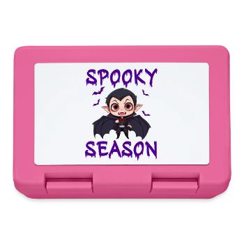 Vampir Halloween Dracula Fledermaus  - Brotdose - Pink - Vorne