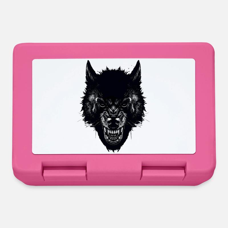 Wolf - Brotdose - Pink