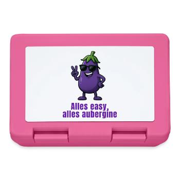 Aubergine - Alles easy - Brotdose - Pink - Vorne