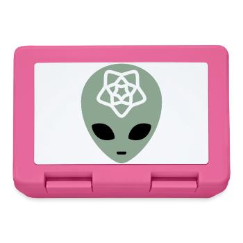 Geometric Alien Mindscape - Lunchbox - pink - Front