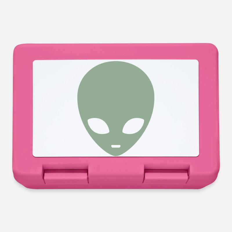 Tête d’extraterrestre menthe atténuée - Boîte à goûter - rose
