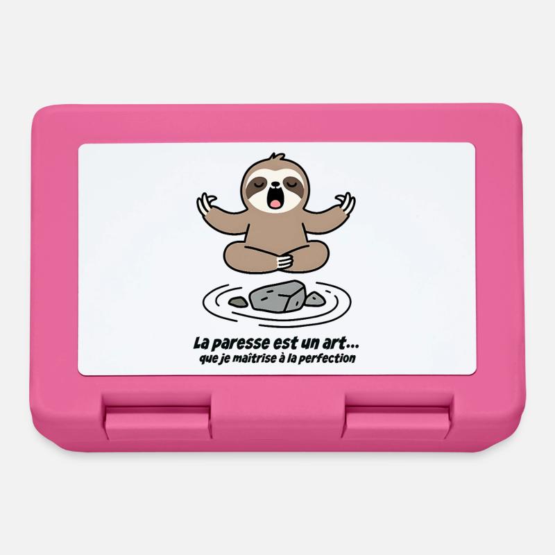Fauler meditativer Zen - Brotdose - Pink