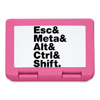Esc & Meta & Alt & Ctrl & Shift - Lunchbox - pink - Front