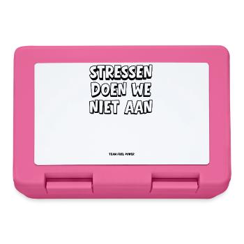 We don't stress - Lunchbox - pink - Front