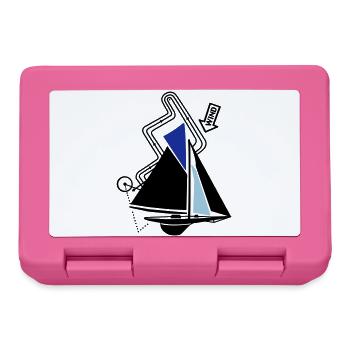 Classic Sailing Yacht Regatta Course Sailboat Yacht - Lunchbox - pink - Front