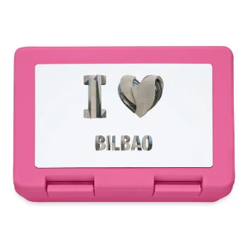 I Love Bilbao – Modern Architectural Design - Brotdose - Pink - Vorne