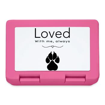 Dog loved - Lunchbox - pink - Front