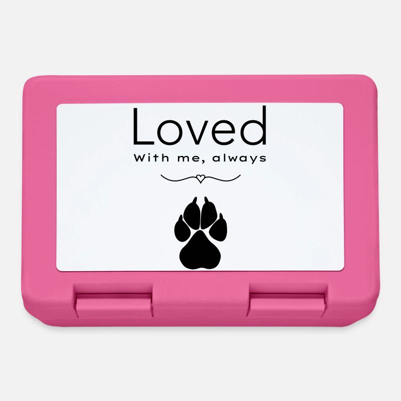 Der Hund liebte ihn - Brotdose - Pink