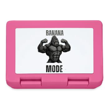 Banana Mode Muscle Gorilla - Lunchbox - pink - Front