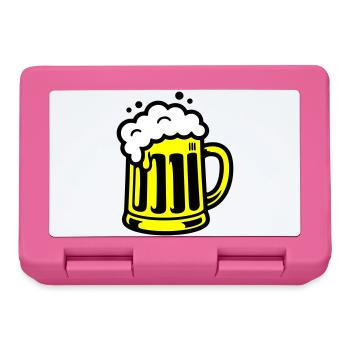 Bier Bierkrug Symbol - Brotdose - Pink - Vorne