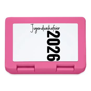 Jugendweihefeier 2026 - Brotdose - Pink - Vorne