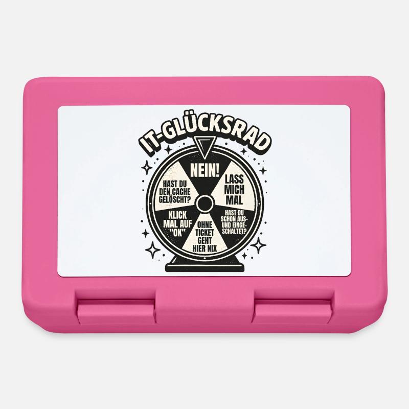 IT Support Glücksrad Service Desk IT Helpdesk - Brotdose - Pink