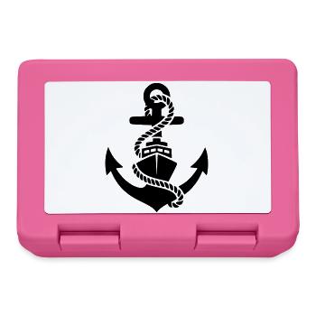 Anchor Rope Maritime Silhouette - Lunchbox - pink - Front