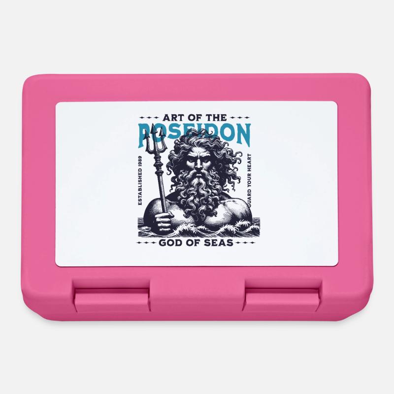 Poséidon Dieu de la mer - Boîte à goûter - rose