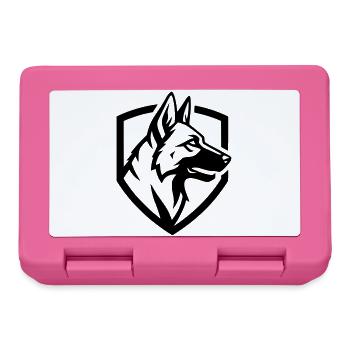 Sécurité du blason du Berger allemand - Boîte à goûter - rose - Devant