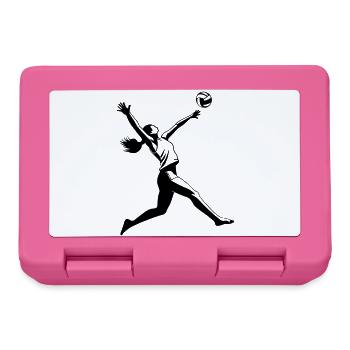 Volley-ball - Boîte à goûter - rose - Devant