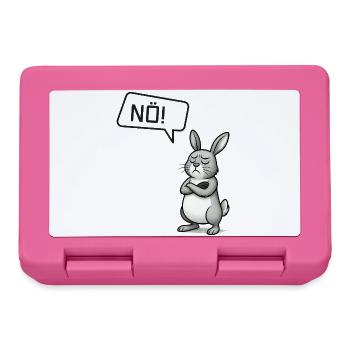 Sturer Hase sagt NÖ! – Witziges Statement - Brotdose - Pink - Vorne