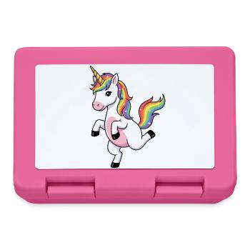 Étincelle de licorne arc-en-ciel - Boîte à goûter - rose - Devant