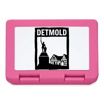 detmold wahrzeichen siilhouette - Brotdose - Pink - Vorne