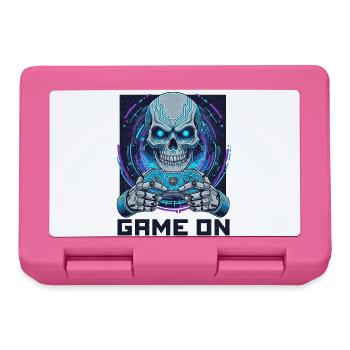 ON PEUT CONTINUER LE JEU - Cyber Skull Gamer | Conception du jeu néon - Boîte à goûter - rose - Devant