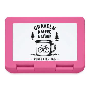 Graveln Kaffee Nature – Perfekter Tag - Brotdose - Pink - Vorne