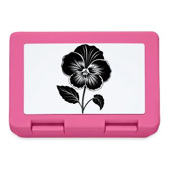 Stiefmütterchenblüte - Brotdose - Pink - Vorne