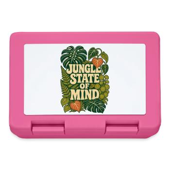 Jungle State of Mind – Tropische Pflanzen - Brotdose - Pink - Vorne