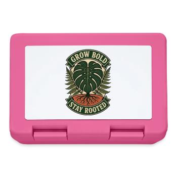 Grow Bold Stay Rooted – Vintage Monstera - Brotdose - Pink - Vorne