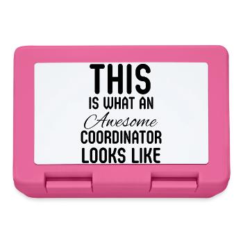 Coordinator Coworker Admin Manager Gift - Lunchbox - pink - Front