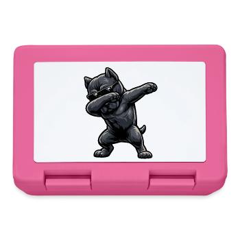 Dabbing Cane Corso in Comic Style - Lunchbox - pink - Front