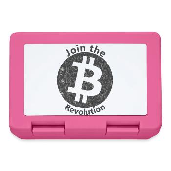 Bitcoin Revolution Kreis - Brotdose - Pink - Vorne