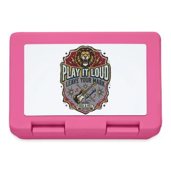 Rock And Roll Lew Music Retro-Gitarre - Brotdose - Pink - Vorne