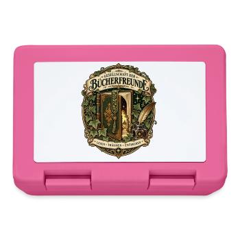 Gesellschaft der Bücherfreunde - Brotdose - Pink - Vorne