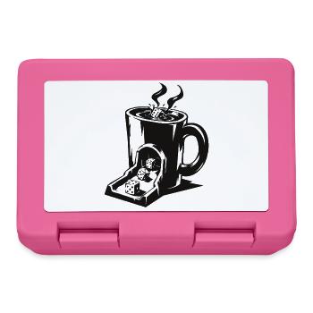 Kaffeewürfelturm - Brotdose - Pink - Vorne
