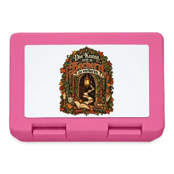 Die Kunst, sich in Büchern zu verlieren - Brotdose - Pink - Vorne