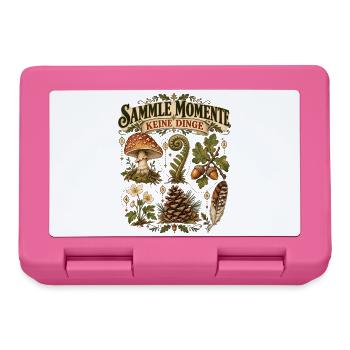 Sammle Momente, keine Dinge - Brotdose - Pink - Vorne