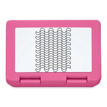 Wellenmuster - Brotdose - Pink - Vorne