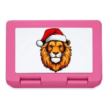 Weihnachten Löwe - Brotdose - Pink - Vorne