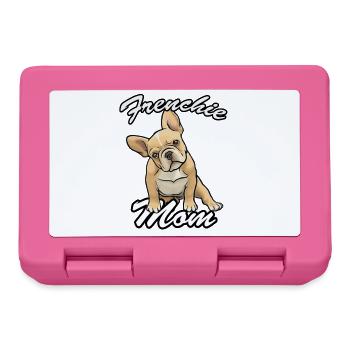 frenchie mom fawn - Lunchbox - pink - Front