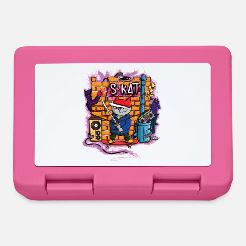 Chat de raie - Boîte à goûter - rose