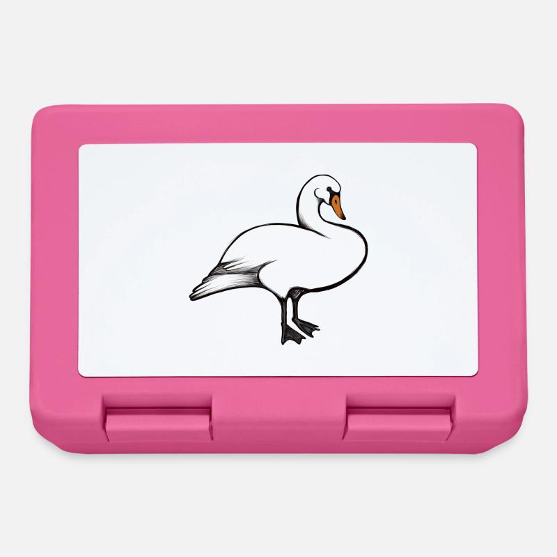 Schwan - Brotdose - Pink