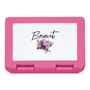 Braut - Junggesellinnenabschied Blumen - Brotdose - Pink - Vorne