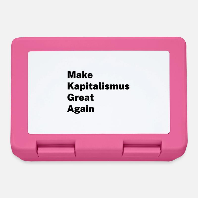 Make Capitalism Great Again - Lunchbox - pink