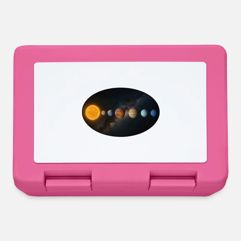 Sun - Solar System - Planets - Lunchbox - pink