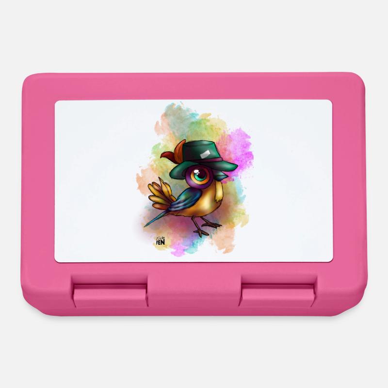Vogel - Brotdose - Pink