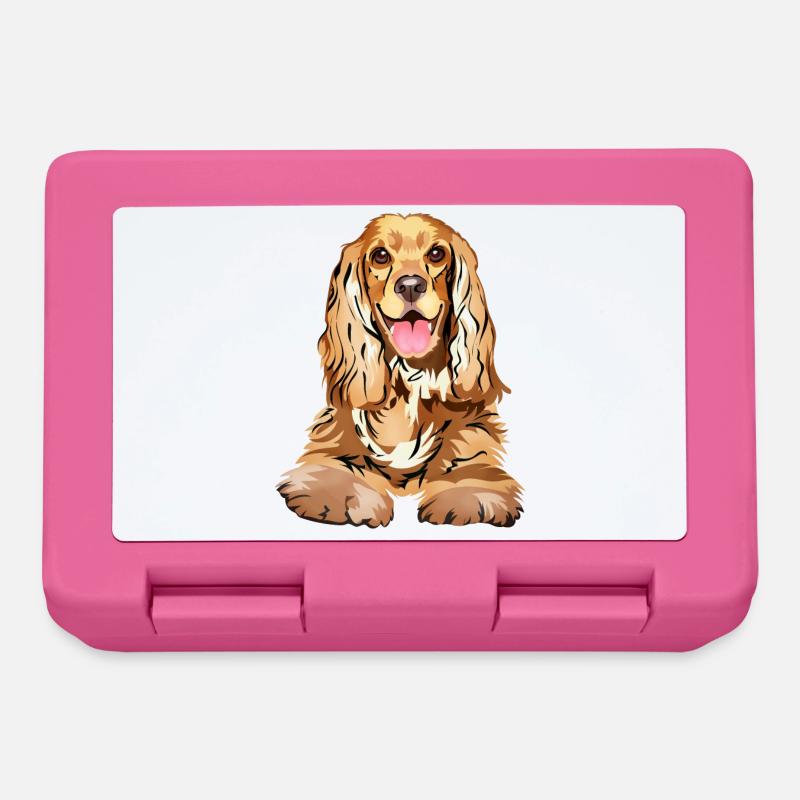 Cocker Spaniel - Brotdose - Pink