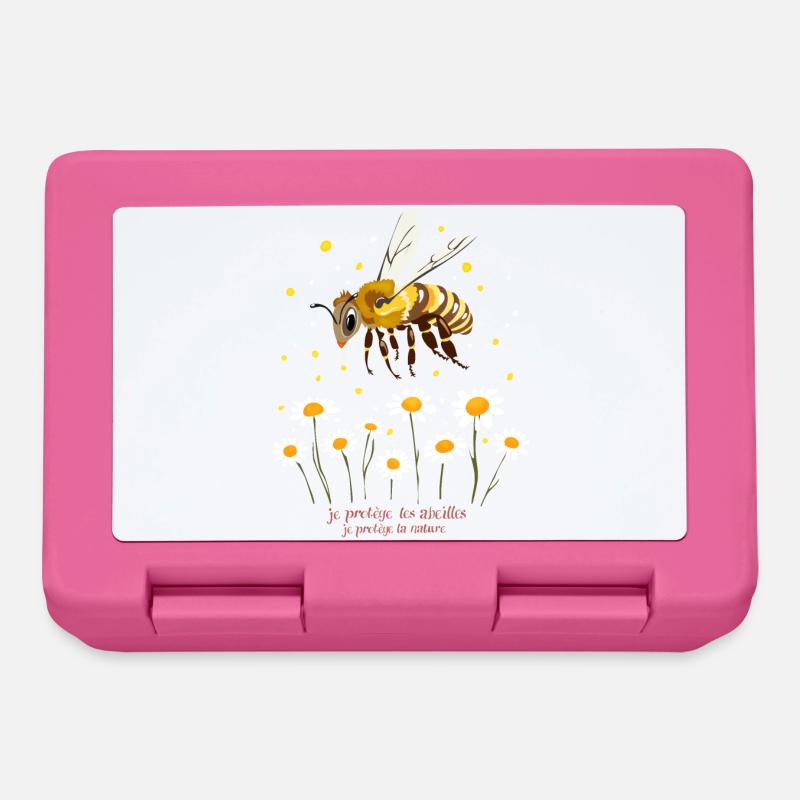 I protect bees - Lunchbox - pink